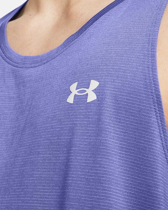 เสื้อกล้าม UA Launch สำหรับผู้ชาย in Purple image number 2